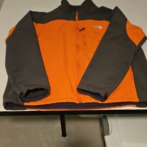 The North Face Men's Vibrant Orange and Charcoal Jacket